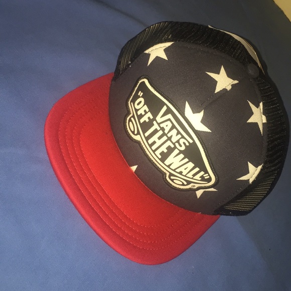 Vans Other - America Flag Vans trucker Hat